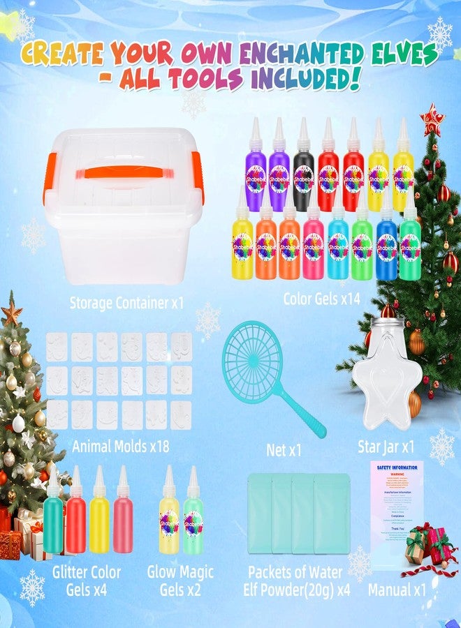 Shabebe Magic Water Elf Toy Kit- 20 Magic Gels (2 Glow-in-The-Dark) & 18 Sea Creature Molds, DIY Aqua Fairy Water Gel Crafts Toy, Make Water Pets & Squishy Figures, Fun Birthday Gift for Kids Ages 3+ - Image 2